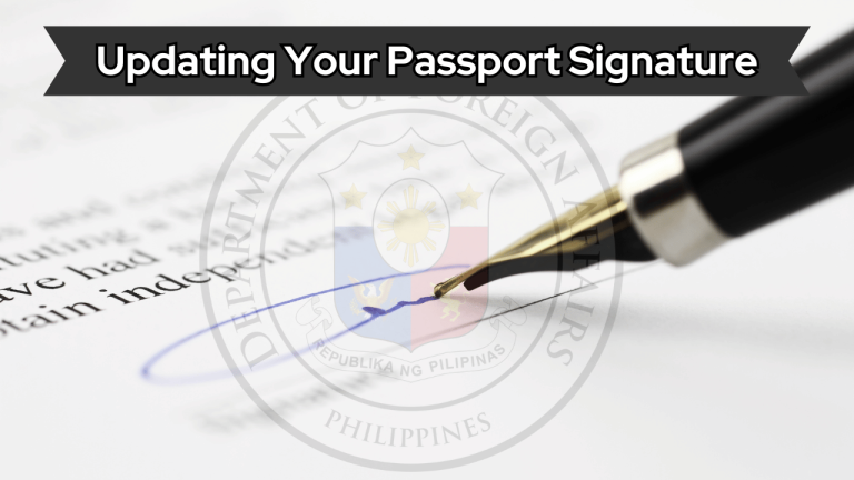 Updating Your Passport Signature Banner